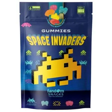 Jeleuri gumate cu 6 arome de fructe, Space Invaders, 125 g, Fandom — preț și oferte