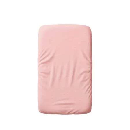 Cearceaf cu elastic dublat 2 in 1 din bumbac, cu interior impermeabil, 50x90 cm, Roz, Twindeco — preț și oferte