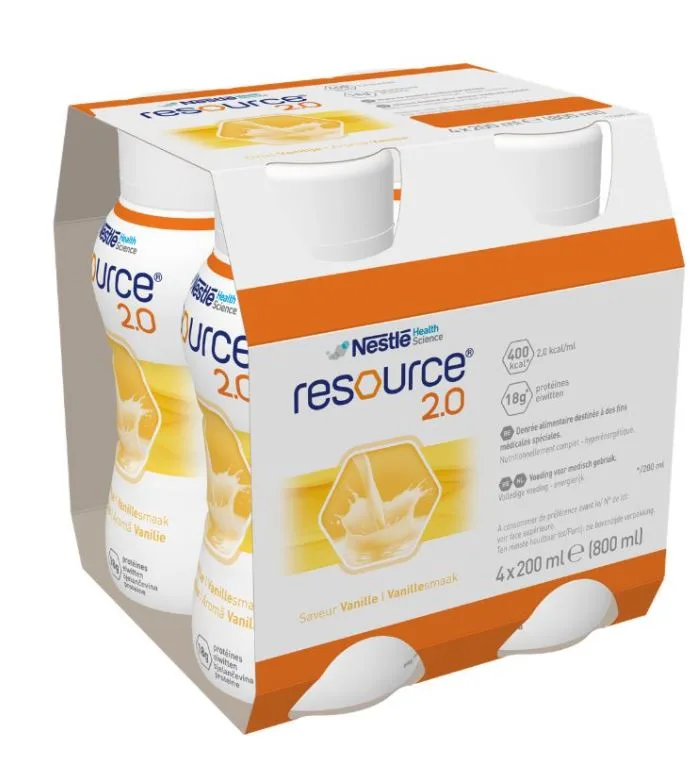 Resource 2.0 cu aroma de vanilie, 4 x 200ml, Nestle — preț și oferte