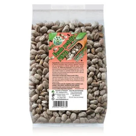 Fasole pestrita Pinto, 500 g, Herbal Sana — preț și oferte