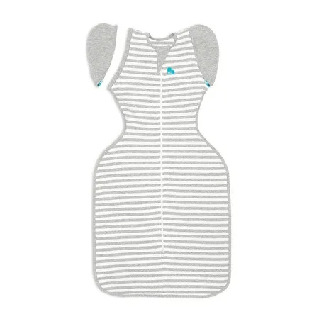 Sac de dormit de tranzitie pentru infasat si rostogolit Swaddle Up, marimea L,1 TOG, Alb si Gri, Love to Dream — preț și oferte