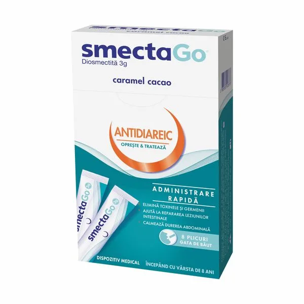 Smecta Go, Ipsen Pharma | 8 plicuri — preț și oferte