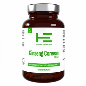 Ginseng Coreean 500 mg, 60 capsule, Health Evolution