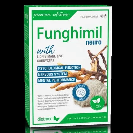 Funghimil Neuro, 60 capsule vegetale, Dietmed — preț și oferte