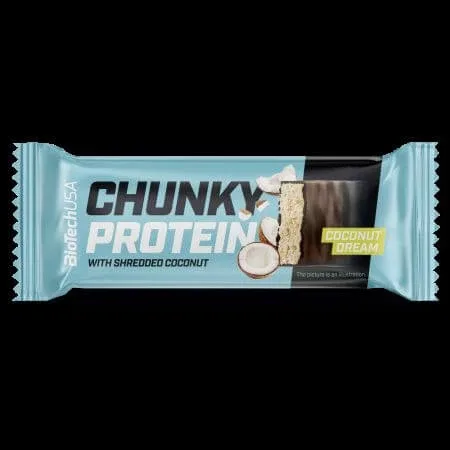 Baton proteic Chunky Protein, Coconut Dream, 50 g, BioTechUSA — preț și oferte