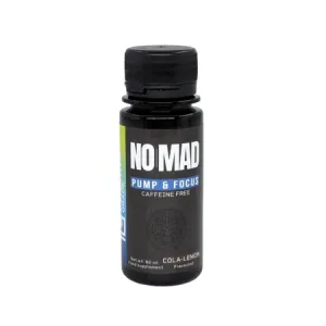Pre-workout fara cafeina No Mad Pump & Focus Shot, Cola-Lemon, 60 ml, Pharma Grade