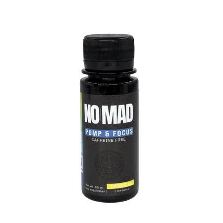 Pre-workout fara cafeina No Mad Pump & Focus Shot, Tropical, 60 ml, Pharma Grade — preț și oferte