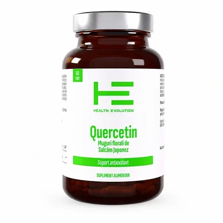 Quercetina Extract, 500 mg, 60 capsule, Health Evolution — preț și oferte