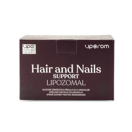 Hair & Nails Support Lipozomal, 30 plicuri, Liporom Liporom, Liposhell — preț și oferte