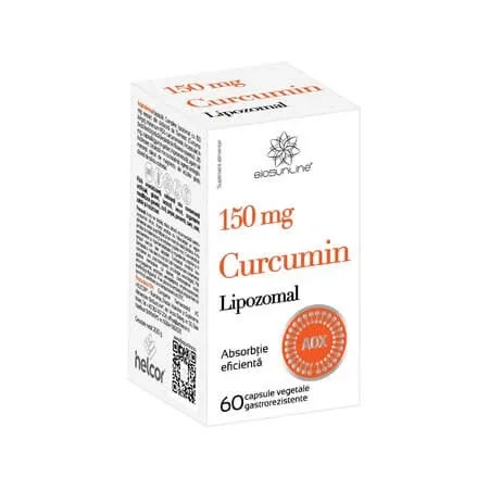 Curcumin Lipozomal, 150 mg, 60 capsule, BiosunLine — preț și oferte