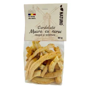 Cordelute cu ceapa si telemea Moara cu Noroc, 80 g, Naturo
