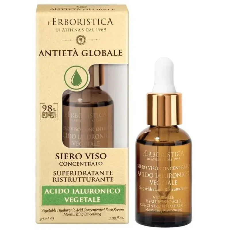 L'erboristica Ser facial anti-îmbătrânire global cu acid hialuronic vegetal 30 ml L'Erboristica — preț și oferte
