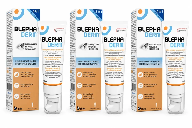 Blephaderm, cremă calmantă pentru pleoape și zona ochilor, 3x40 ml — preț și oferte
