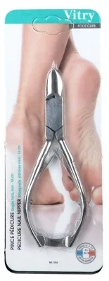 Vitry Foot Care – Pensetă pentru pedichiură „Unghii puternice”, din oțel inoxidabil, 14 cm