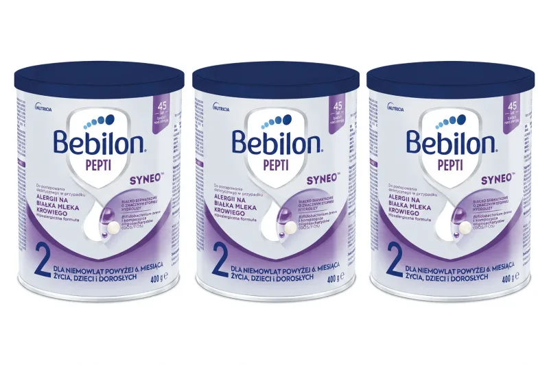 Lapte praf Aptamil Pepti 2 Syneo (Bebilon), după 6 luni, 3 x 400 g, Nutricia — preț și oferte