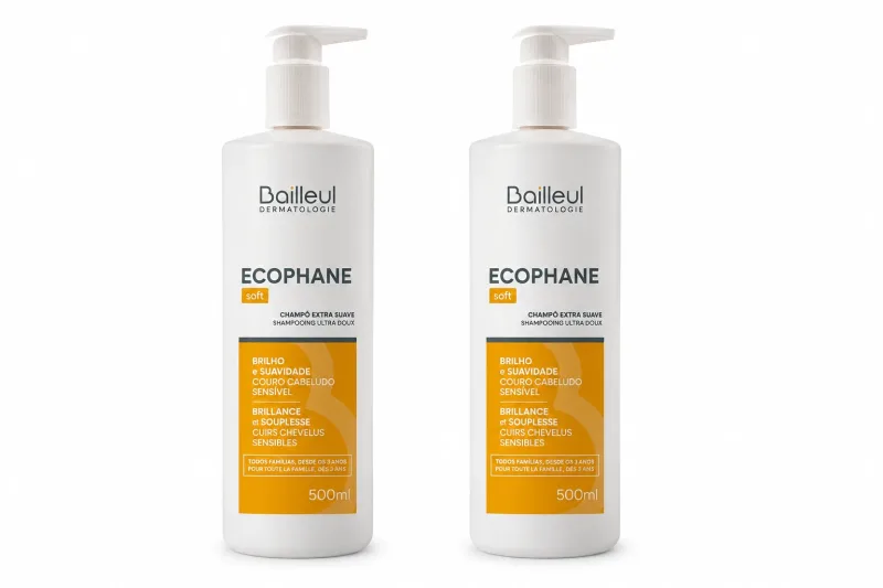 Bailleul Ecophane Soft Shampoo, 2x500 ml — preț și oferte