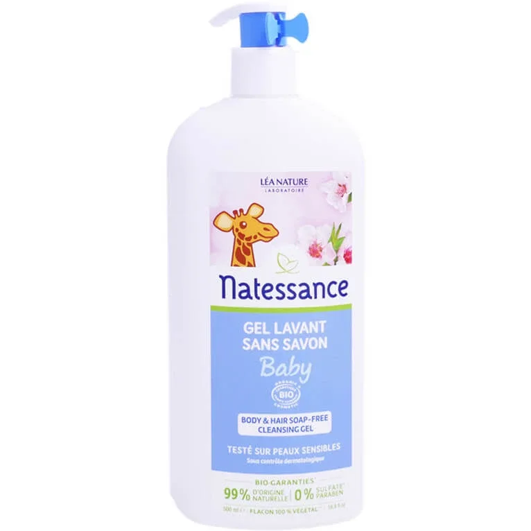 NATESSANCE BABY GEL DE CURĂȚARE FĂRĂ SĂPUN, ECOLOGIC, 500 ML — preț și oferte