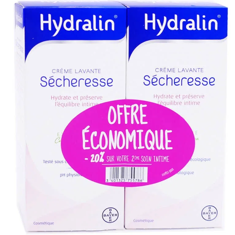 HYDRALIN CREMĂ DE CURĂȚARE PENTRU PIELE USCATĂ 2X 200 ML — preț și oferte