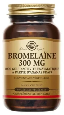 Solgar Bromelaină 300 mg, 60 de capsule vegetale — preț și oferte