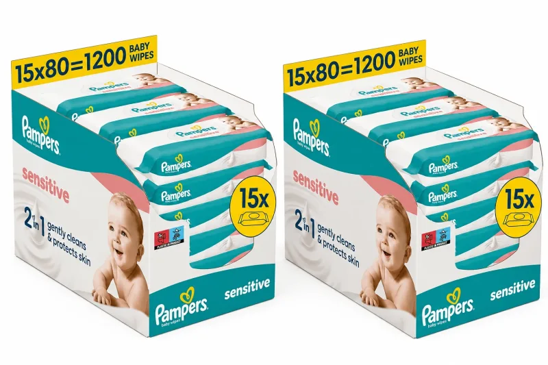 Pampers Sensitive, 30x80 bucăți - şervețele umede, Procter & Gamble — preț și oferte