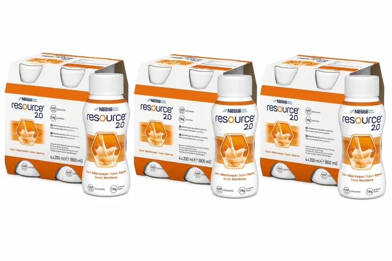 Resource 2.0, supliment nutritiv, aromă de caise, 12x200 ml NESTLE — preț și oferte