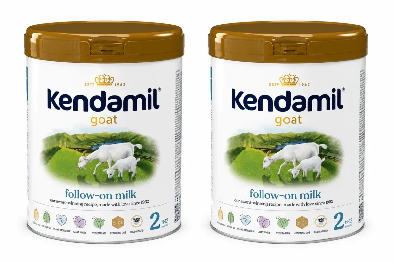 Kendamil Goat 2 formulă de continuare cu lapte de capră, după 6 luni, 2x800 g, Kendal Nutricare — preț și oferte