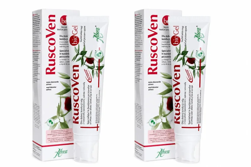 RuscoVen bioGel, gel pentru sănătatea picioarelor, 2x100 ml ABOCA — preț și oferte