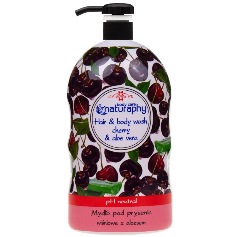 Sampon si gel de dus Cirese si Aloe Vera Naturaphy, Blux | 1 l BLUX COSMETICS INFINITY — preț și oferte
