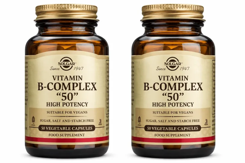 Solgar B-Complex "50", 2x50 capsule vegetale — preț și oferte
