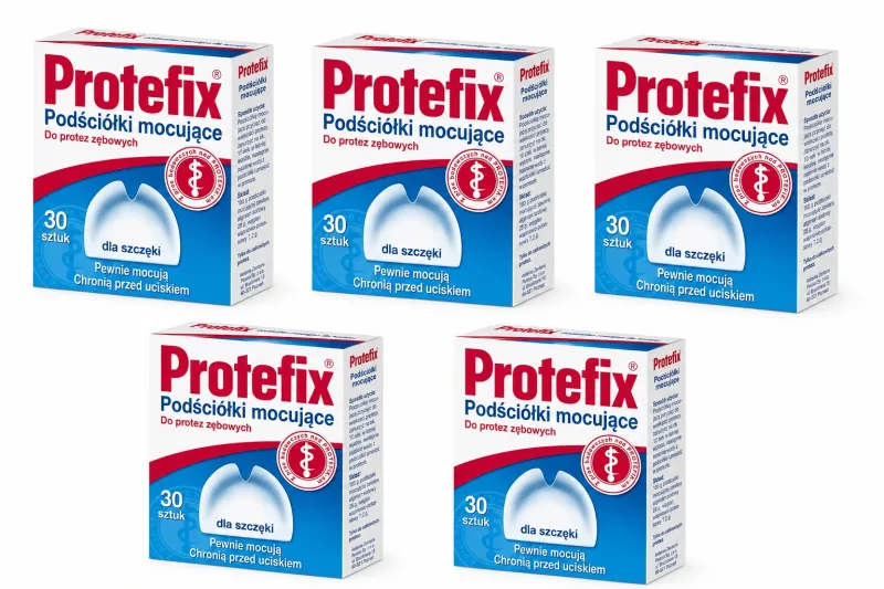 Protefix, plăcuțe de fixare pentru proteze, pentru maxilar, 5x30 bucăți — preț și oferte