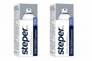 Steper, spray antifungic pentru picioare și unghii, 2x80 ml