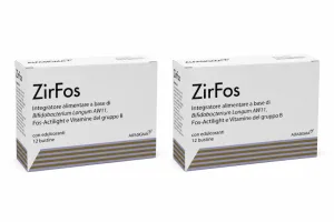 Zirfos cu gust de caramel, 2x12 pliculețe, Alfasigma