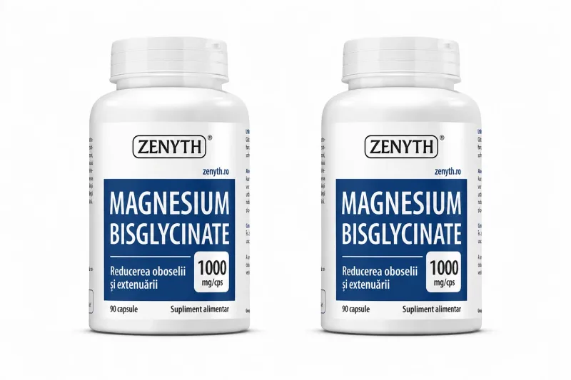 Magnesium Bisglycinate, 2x90 capsule, Zenyth — preț și oferte