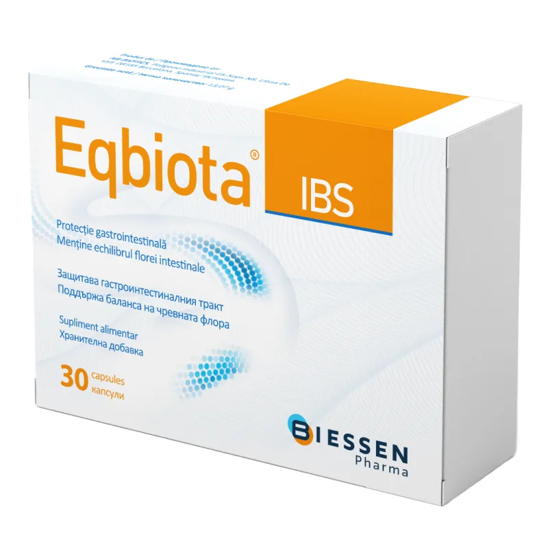 Prebiotic Eqbiota IBS, 30 capsule, Biessen Pharma — preț și oferte