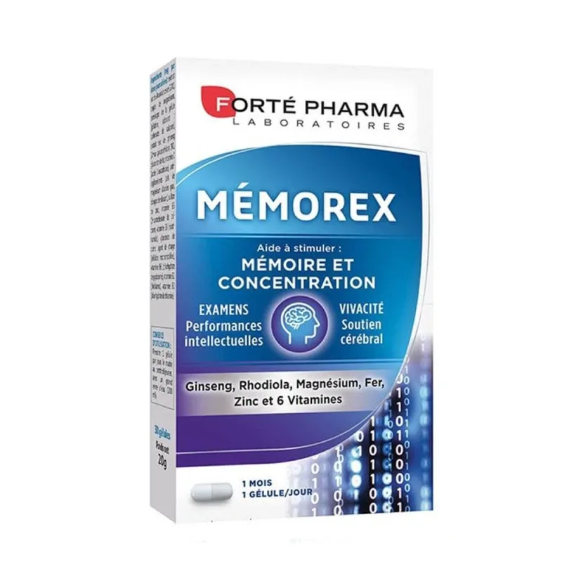 Forté Pharma Mémorex Memorie și concentrare 30 capsule — preț și oferte