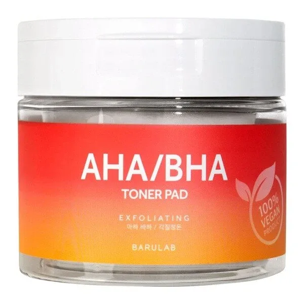 Barulab, The Clean Vegan, tampoane de tonifiere AHA/BHA, 160 g — preț și oferte