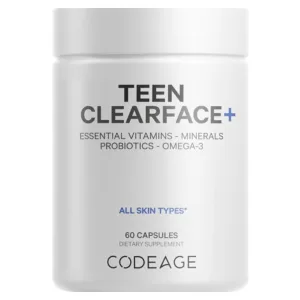 Complex de multivitamine si minerale pentru adolescenti Teen Clearface CodeAge, GNC | 60 capsule