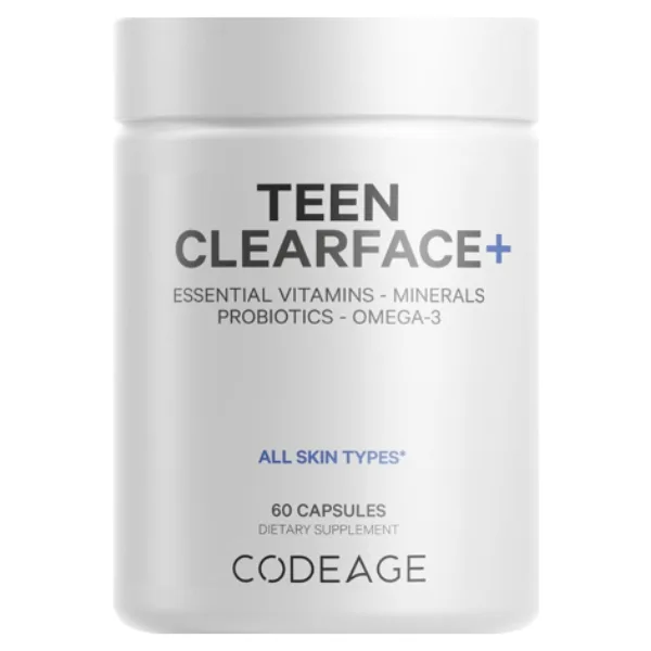 Complex de multivitamine si minerale pentru adolescenti Teen Clearface CodeAge, GNC | 60 capsule — preț și oferte