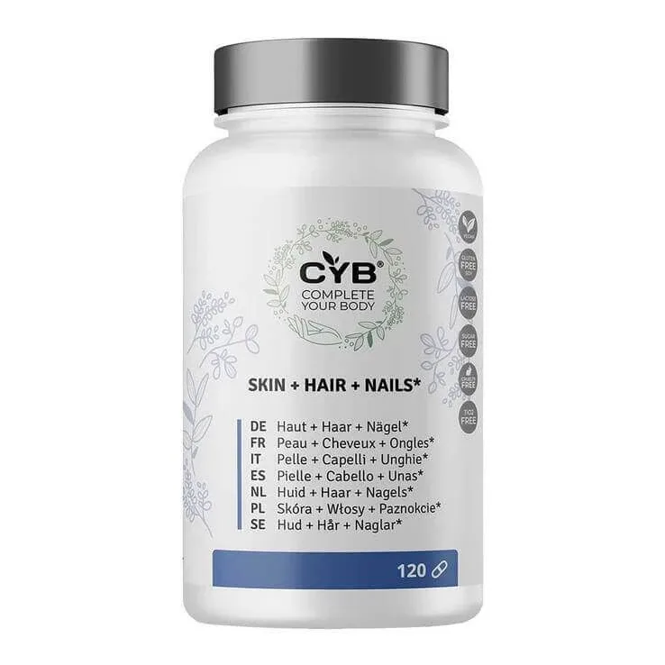 Cyb Piele, păr, unghii – Complex multifuncțional, capsule cu doză mare, 120 de capsule — preț și oferte