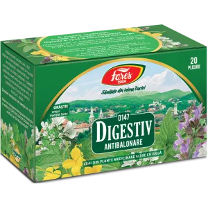 Digestiv Antibalonare, D147, ceai la plic, Fares | 20 plicuri