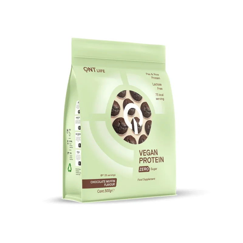 QNT | Brioșă vegană cu proteine și ciocolată | 500 g — preț și oferte