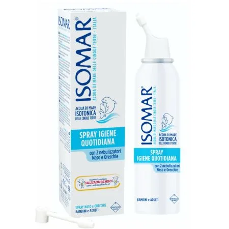 Isomar Spray Nazal si Auricular cu Apa de mare Izotonica pentru nas si urechi, Euritalia | 100 ml — preț și oferte