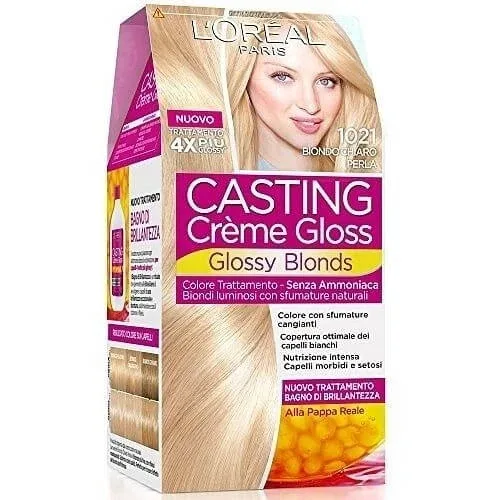 L'OREAL CASTING CREME GLOSS TRATAMENT COLORANT FĂRĂ AMONIAC 1021 BLOND DESCHIS L'Oréal Paris — preț și oferte