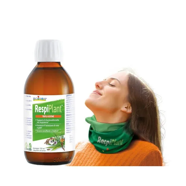 Respiplant Sirop 150ml + încălzitor de gât Cadou gratuit Boiron — preț și oferte