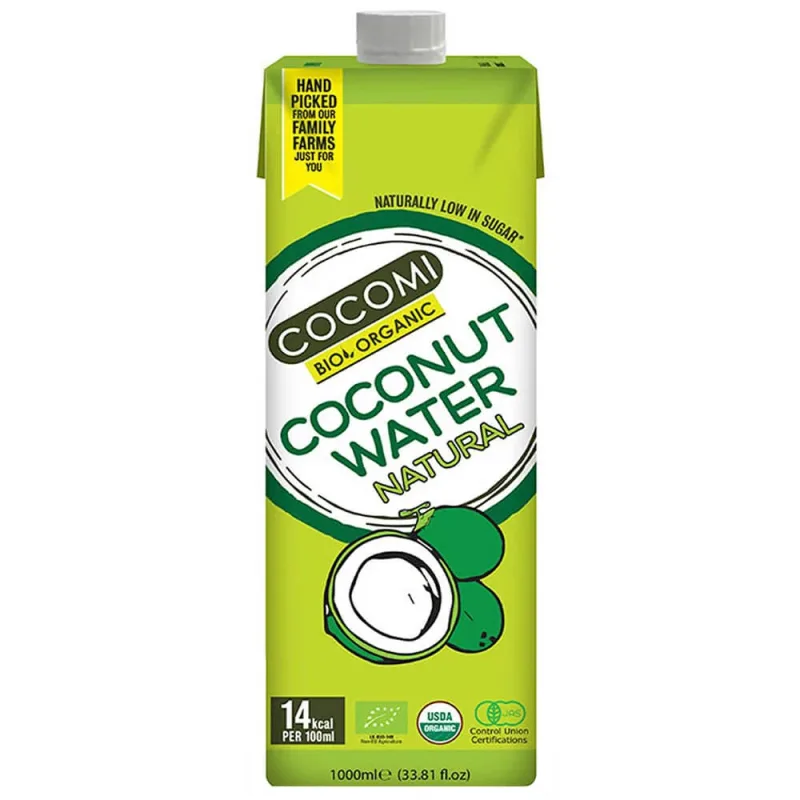 Cocomi, apă naturală de nucă de cocos bio, 1 l — preț și oferte