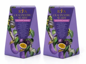 Ceai pentru slăbit cu fructul pasiunii, 2x60 g, Rya Vita  