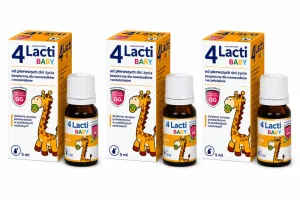 4 Lacti Baby din primele zile de viață, picături, 3x5 ml