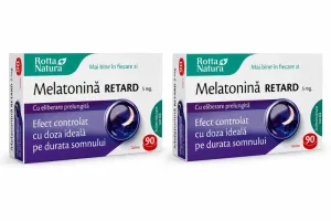Melatonina Retard, 5mg, 2x90 tablete, Rotta Natura