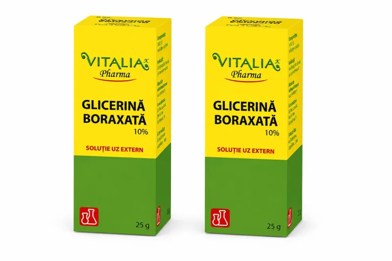 Glicerină Boraxată 10%, 2x25 g, Vitalia Vitalia Pharma — preț și oferte