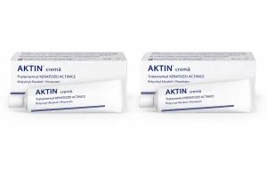 Cremă Aktin pentru tratamentul keratozei actinice și a câmpului de cancerizare, 2x30 ml, Solartium